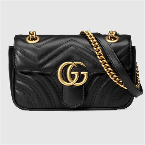 gucci black marmont|gucci marmont small price.